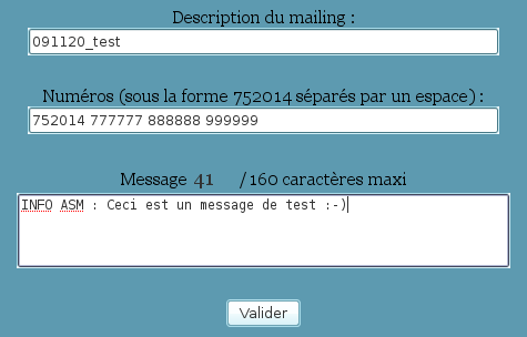 mailing saisie mailing saisie